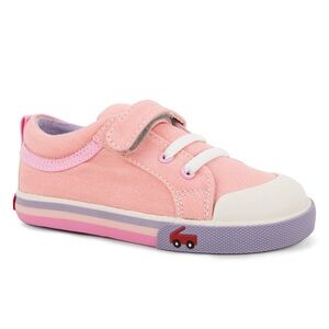 See Kai Run Kristin Coral sneaker size 7- good used condition